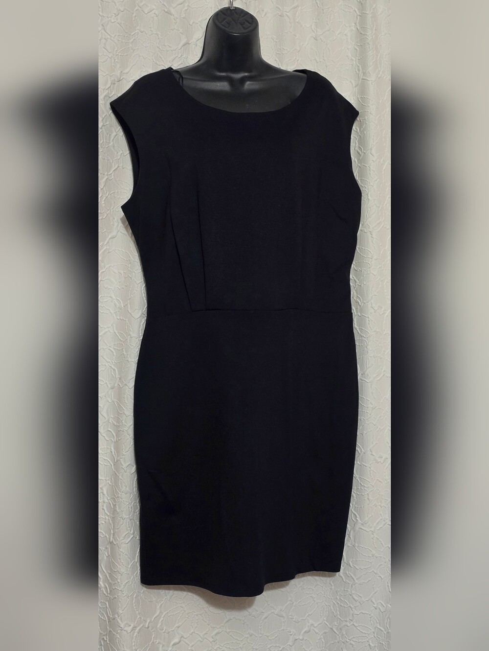 Nine West Women's Black Sleeveless Sheath Dress Size XL